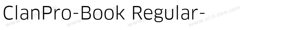 ClanPro-Book Regular字体转换